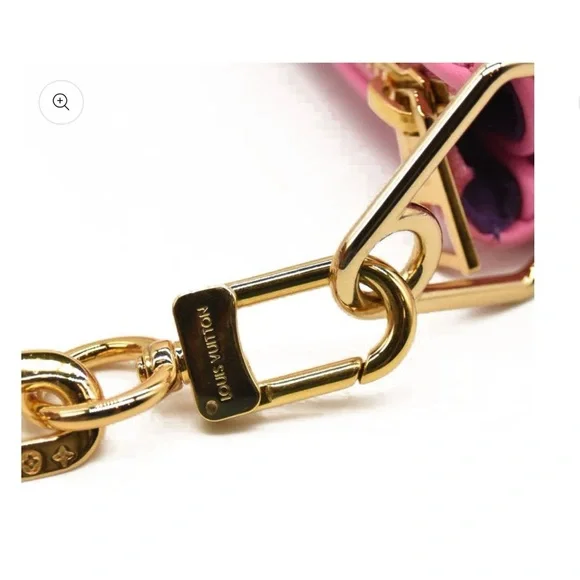 LOUIS VUITTON Lambskin Embossed Monogram Vuittamins Coussin PM Rose Violet - Picture 12 of 13